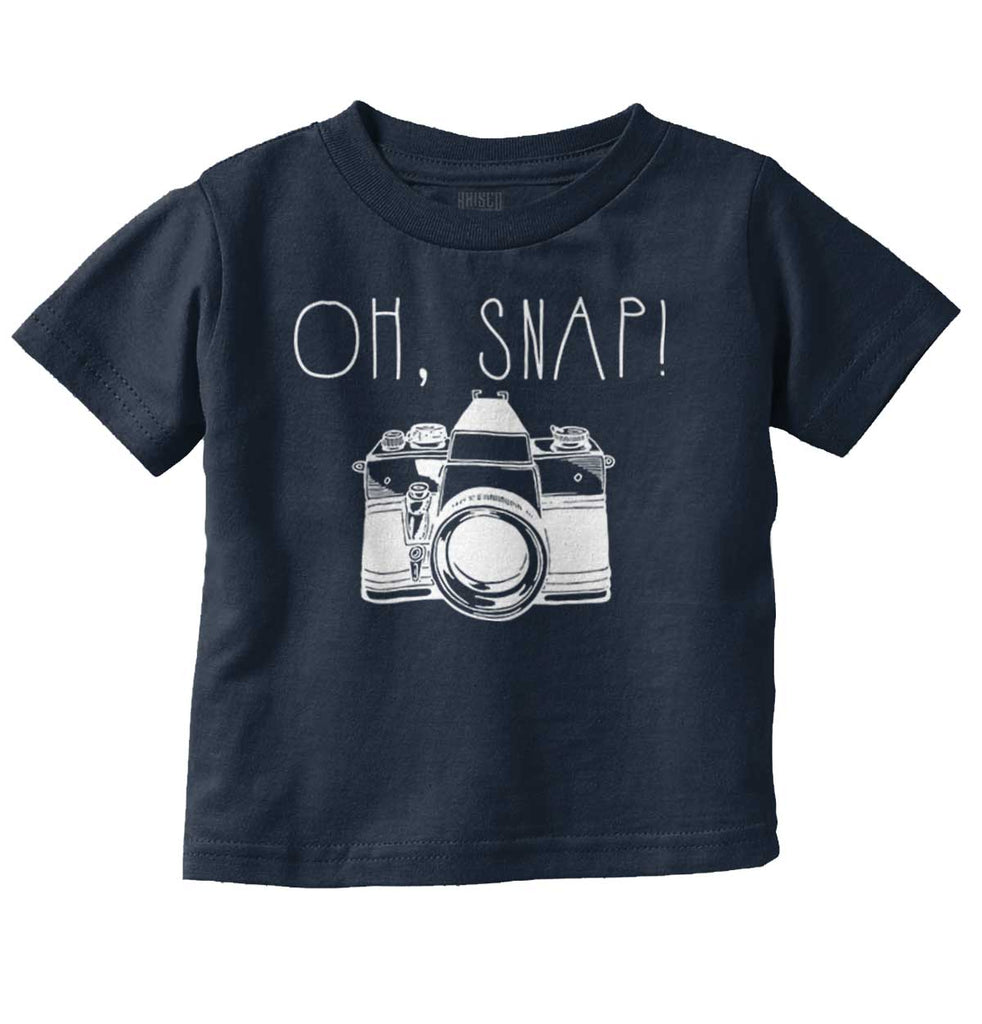Oh Snap Camera Infant Toddler T Shirt-Direct To Garment Print-Brisco Baby