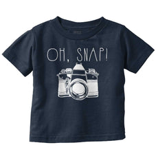 Oh Snap Camera Infant Toddler T Shirt-Direct To Garment Print-Brisco Baby