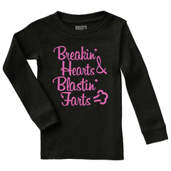 Blastin Farts Solid Baby Pajama Top-Direct To Garment Print-Brisco Baby