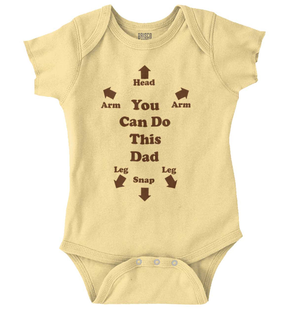 You Can Do This Romper Bodysuit-Direct To Garment Print-Brisco Baby