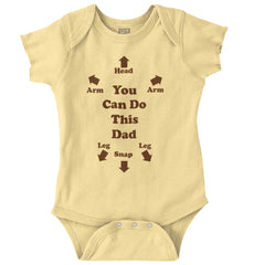 You Can Do This Romper Bodysuit-Direct To Garment Print-Brisco Baby