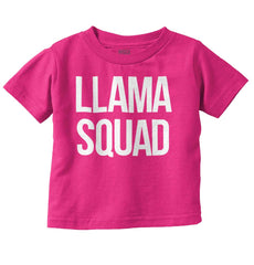 Llama Squad Infant Toddler T Shirt-Direct To Garment Print-Brisco Baby