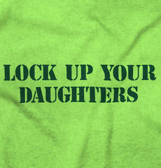 Lock Up Daughters Romper Bodysuit-Direct To Garment Print-Brisco Baby