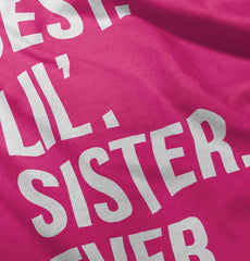 Best Lil Sister Ever Romper Bodysuit-Direct To Garment Print-Brisco Baby