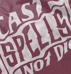 Cast Spells Not Dice Dungeons Toddler Football Jersey Tee-Direct To Garment Print-Brisco Baby