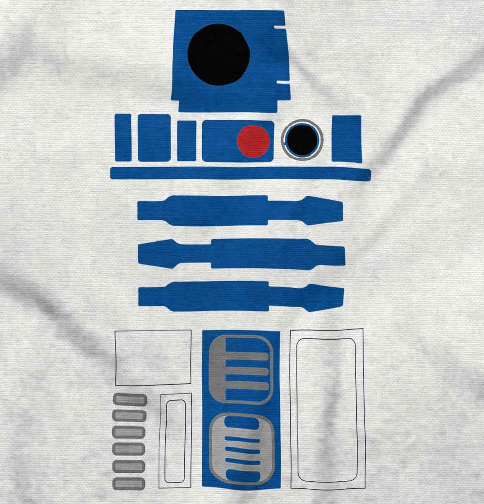 R2D2 Infant Baby Bib-Direct To Garment Print-Brisco Baby