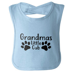 Granmda's Little Cub Infant Baby Bib-Direct To Garment Print-Brisco Baby