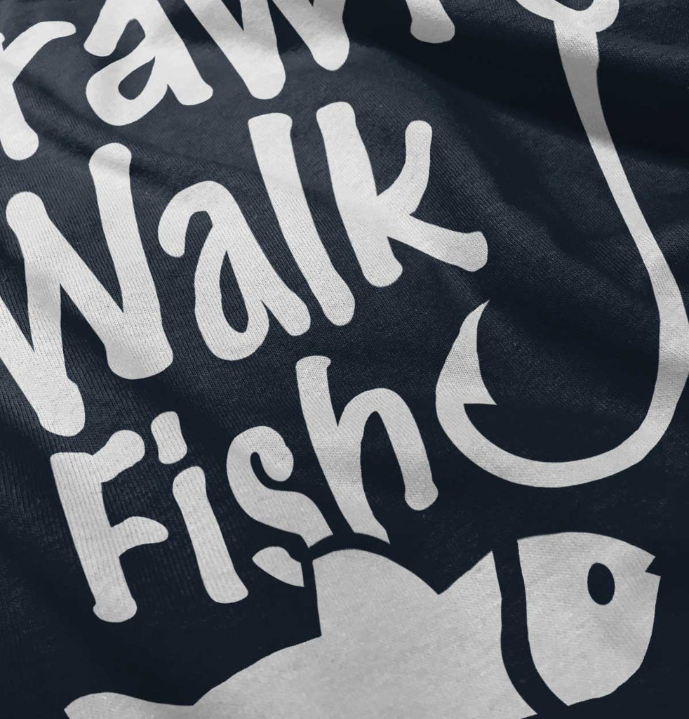 Crawl Walk Fish Infant Toddler T Shirt-Direct To Garment Print-Brisco Baby