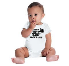 Adorable Looks Like Romper Bodysuit-Direct To Garment Print-Brisco Baby