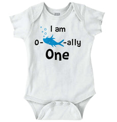 Oh Fish-ally One Romper Bodysuit-Direct To Garment Print-Brisco Baby