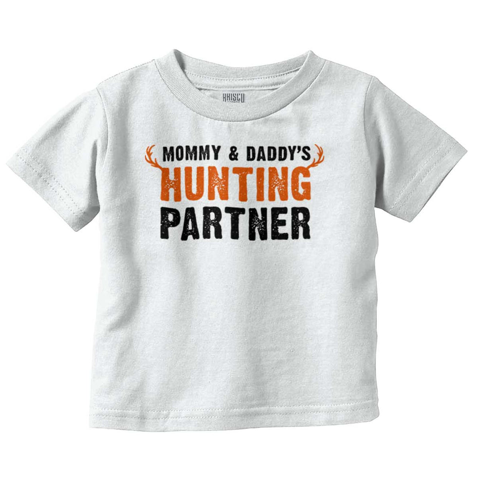 Parents Hunting Partner Infant Toddler T Shirt-Direct To Garment Print-Brisco Baby