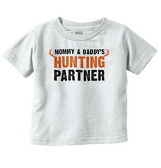 Parents Hunting Partner Infant Toddler T Shirt-Direct To Garment Print-Brisco Baby