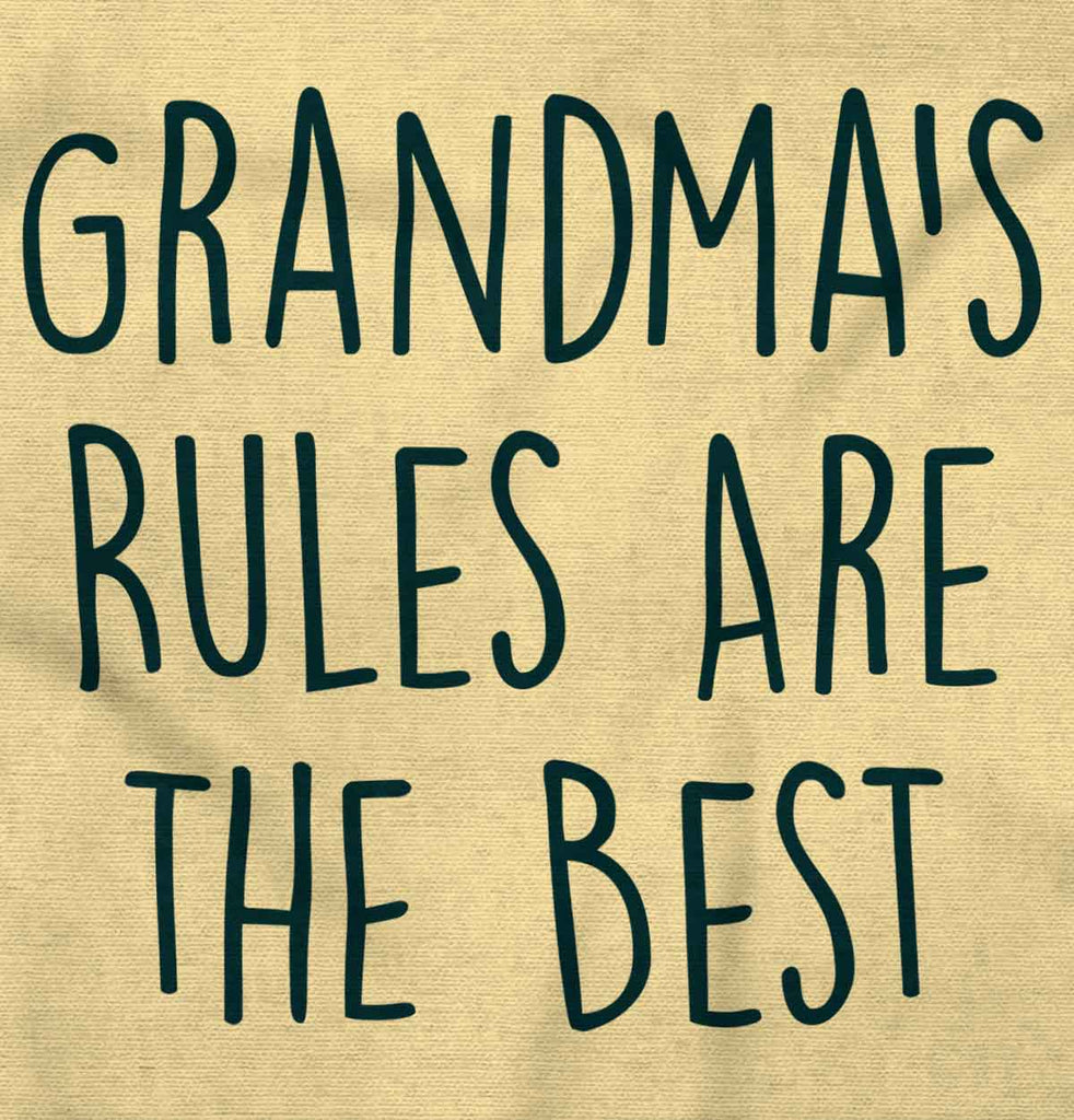 Grandma's Rules Are The Best Romper Bodysuit-Direct To Garment Print-Brisco Baby
