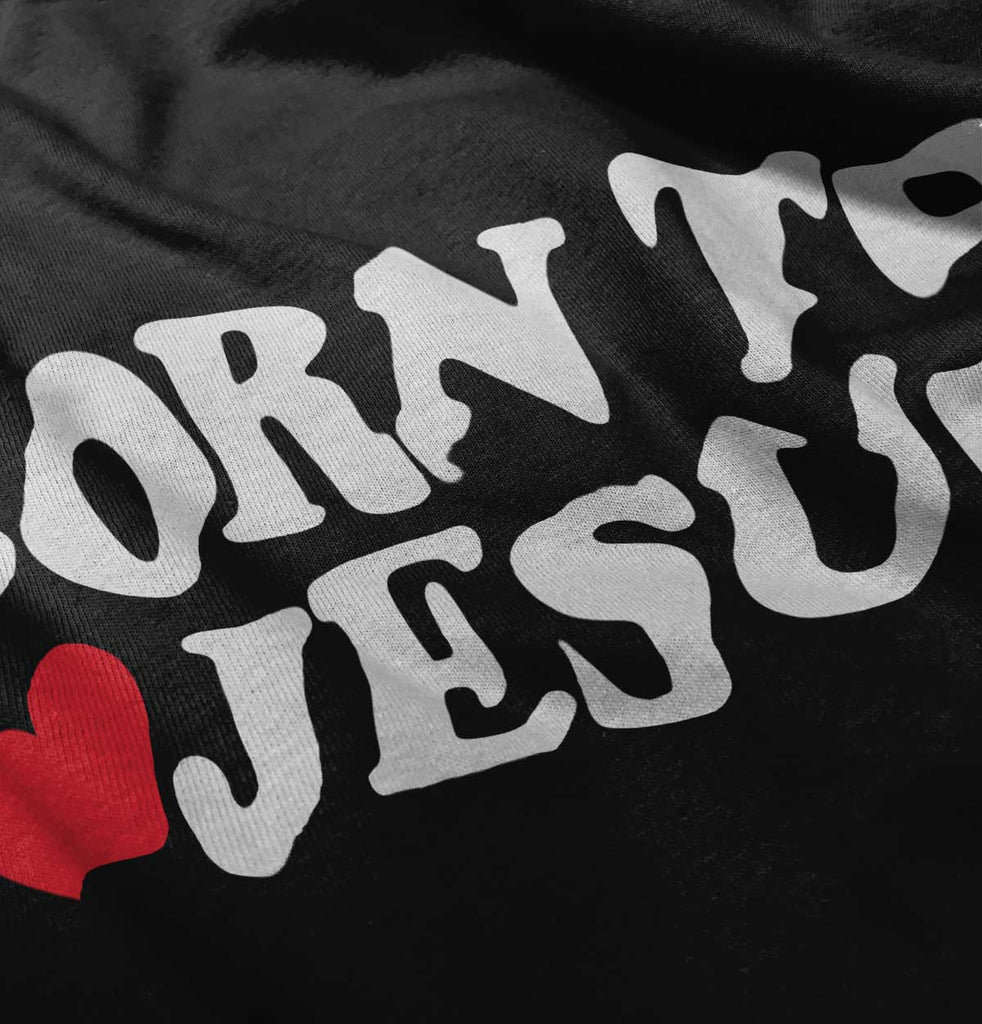 Born To Jesus Romper Bodysuit-Direct To Garment Print-Brisco Baby