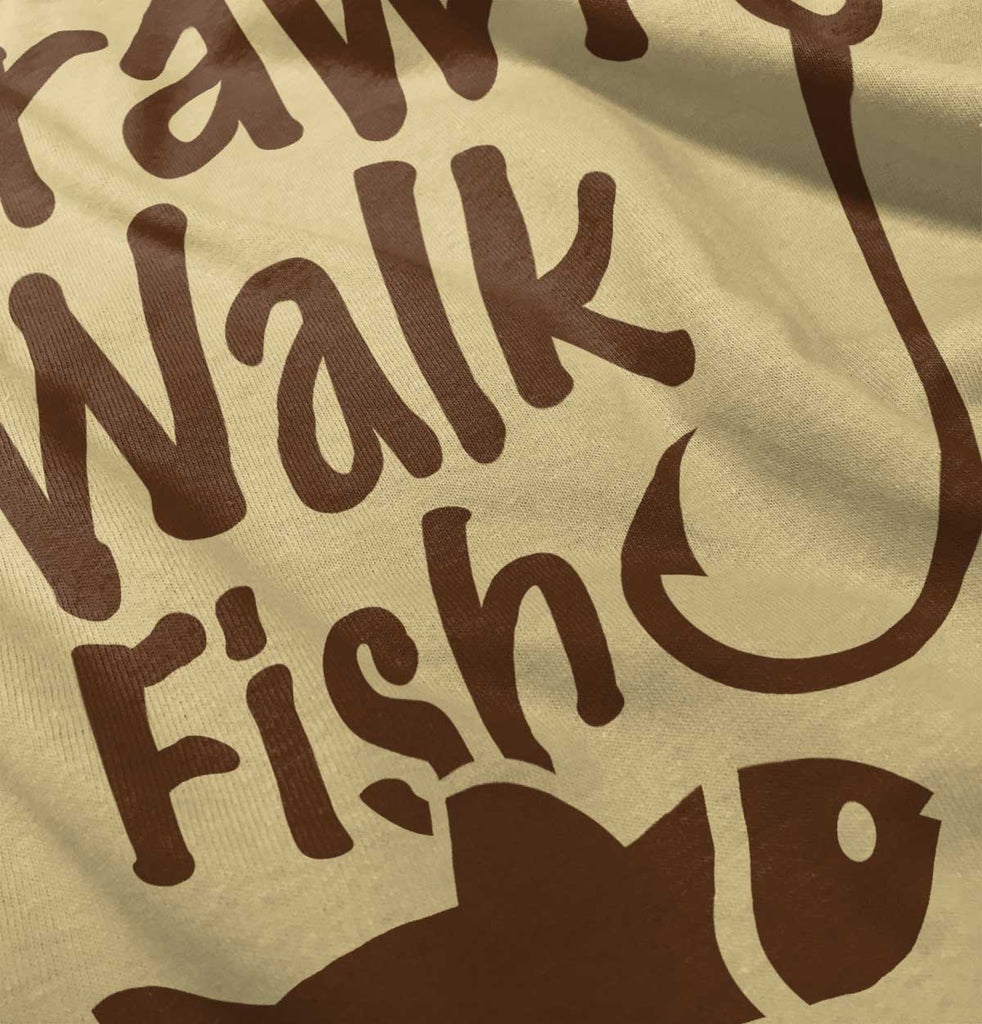 Crawl Walk Fish Romper Bodysuit-Direct To Garment Print-Brisco Baby