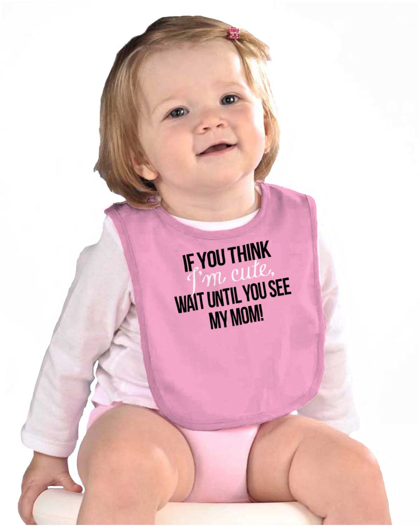 Im Cute Infant Baby Bib-Direct To Garment Print-Brisco Baby