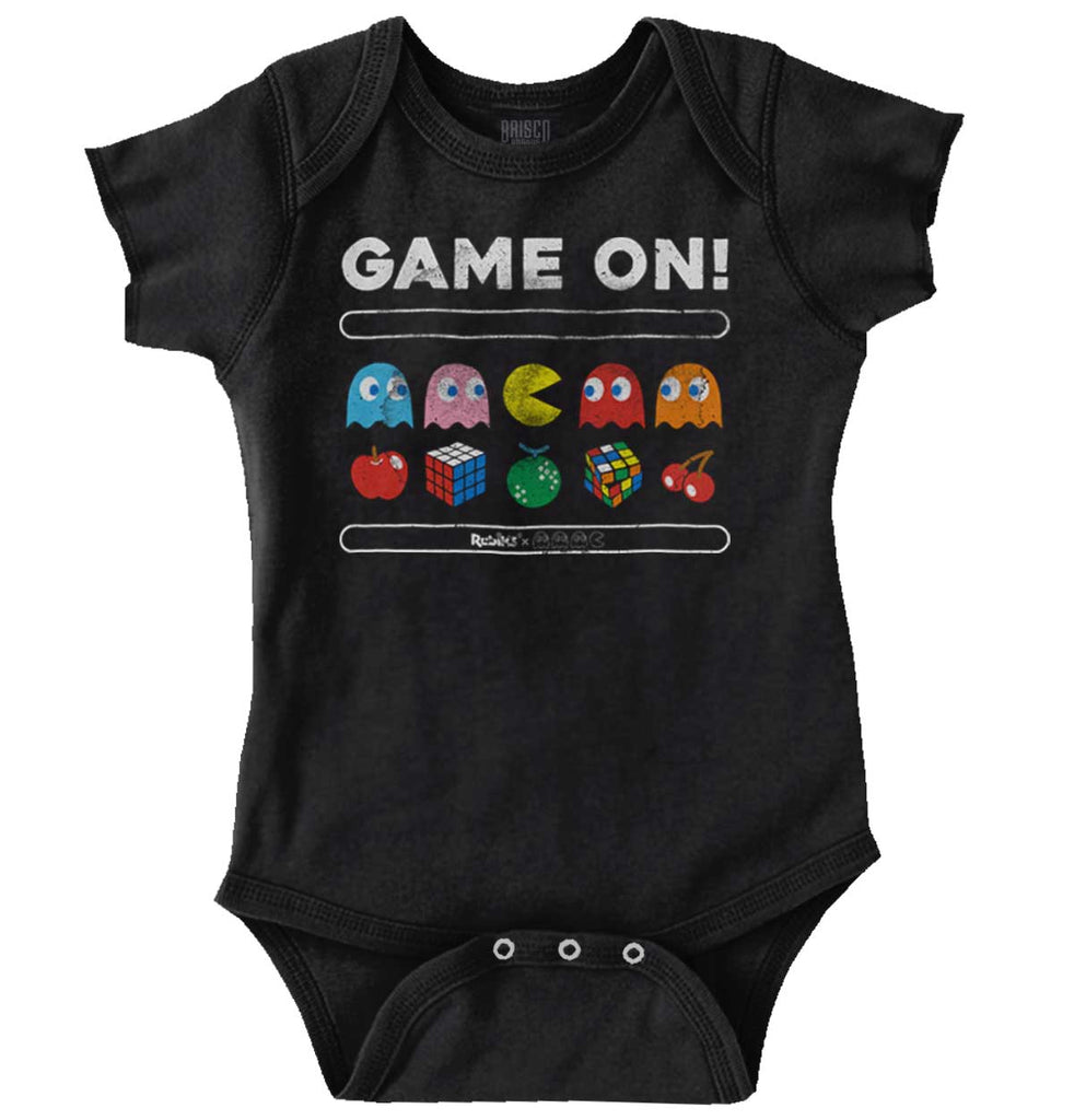 Game On Pac-Man Romper Bodysuit-Direct To Garment Print-Brisco Baby