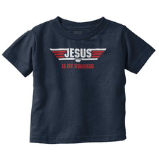 Jesus Is My Wingman Infant Toddler T Shirt-Direct To Garment Print-Brisco Baby