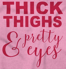 Thick Thighs Infant Baby Bib-Direct To Garment Print-Brisco Baby