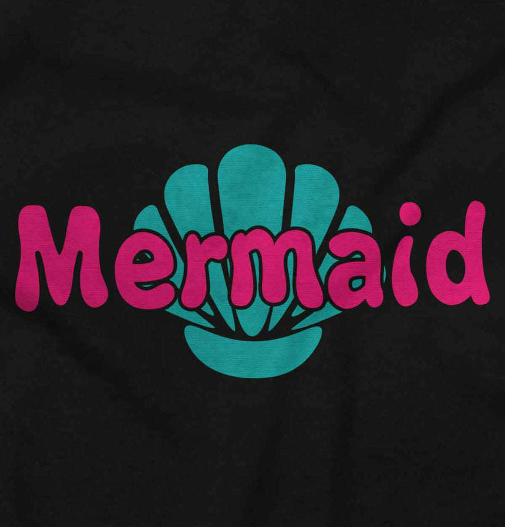 Mermaid Shell Romper Bodysuit-Direct To Garment Print-Brisco Baby