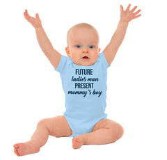 Future Ladies Man Romper Bodysuit-Direct To Garment Print-Brisco Baby