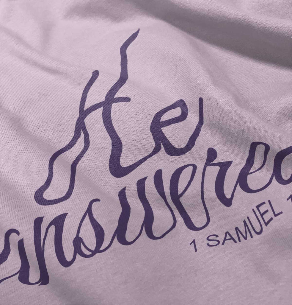 He Answered Infant Baby Bib-Direct To Garment Print-Brisco Baby