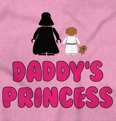 Daddy's Princess Romper Bodysuit-Direct To Garment Print-Brisco Baby