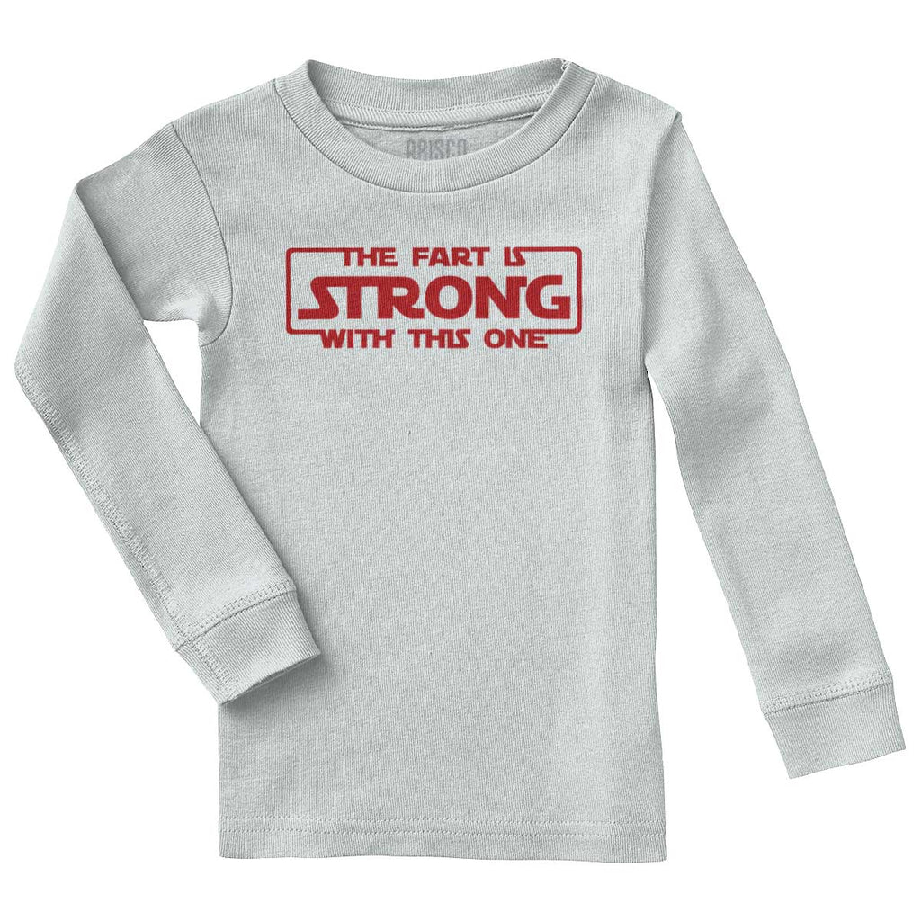 Fart Is Strong Solid Baby Pajama Top-Direct To Garment Print-Brisco Baby