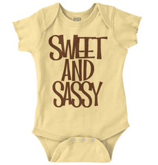 Sweet and Sassy Romper Bodysuit-Direct To Garment Print-Brisco Baby