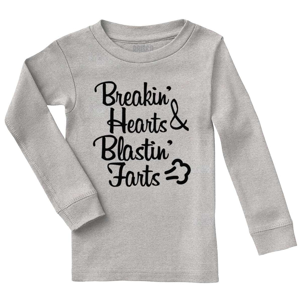 Blastin Farts Solid Baby Pajama Top-Direct To Garment Print-Brisco Baby