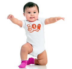 Boo Ghost Romper Bodysuit-Direct To Garment Print-Brisco Baby