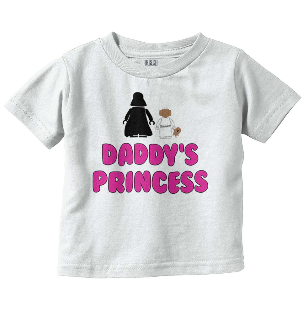 Daddy's Princess Infant Toddler T Shirt-Direct To Garment Print-Brisco Baby