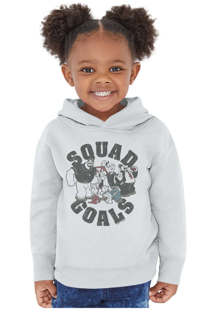 Squad Goals Toddler Pullover Hoodie-Direct To Garment Print-Brisco Baby