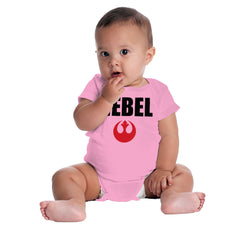 Rebel Star Wars Romper Bodysuit-Direct To Garment Print-Brisco Baby