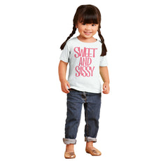 Sweet and Sassy Infant Toddler T Shirt-Direct To Garment Print-Brisco Baby