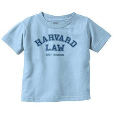 Harvard Law Infant Toddler T Shirt-Direct To Garment Print-Brisco Baby