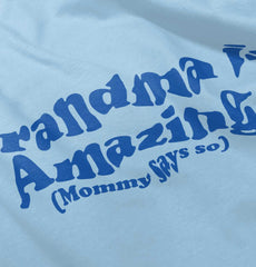 Grandma Amazing Infant Baby Bib-Direct To Garment Print-Brisco Baby