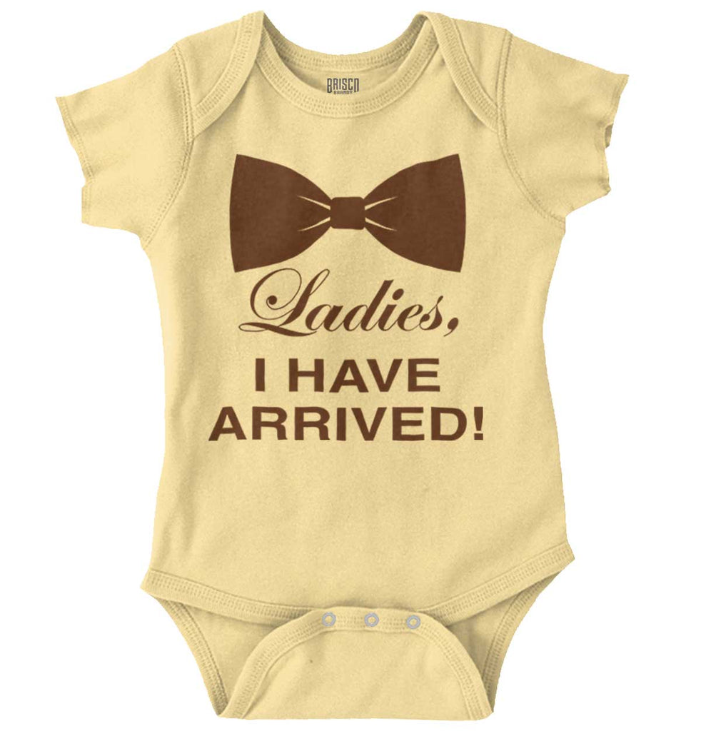 I Have Arrived Romper Bodysuit-Direct To Garment Print-Brisco Baby