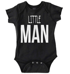 Little Man Romper Bodysuit-Direct To Garment Print-Brisco Baby