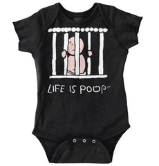 Jail Crib Romper Bodysuit-Direct To Garment Print-Brisco Baby