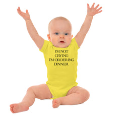 I'm Not Crying Romper Bodysuit-Direct To Garment Print-Brisco Baby