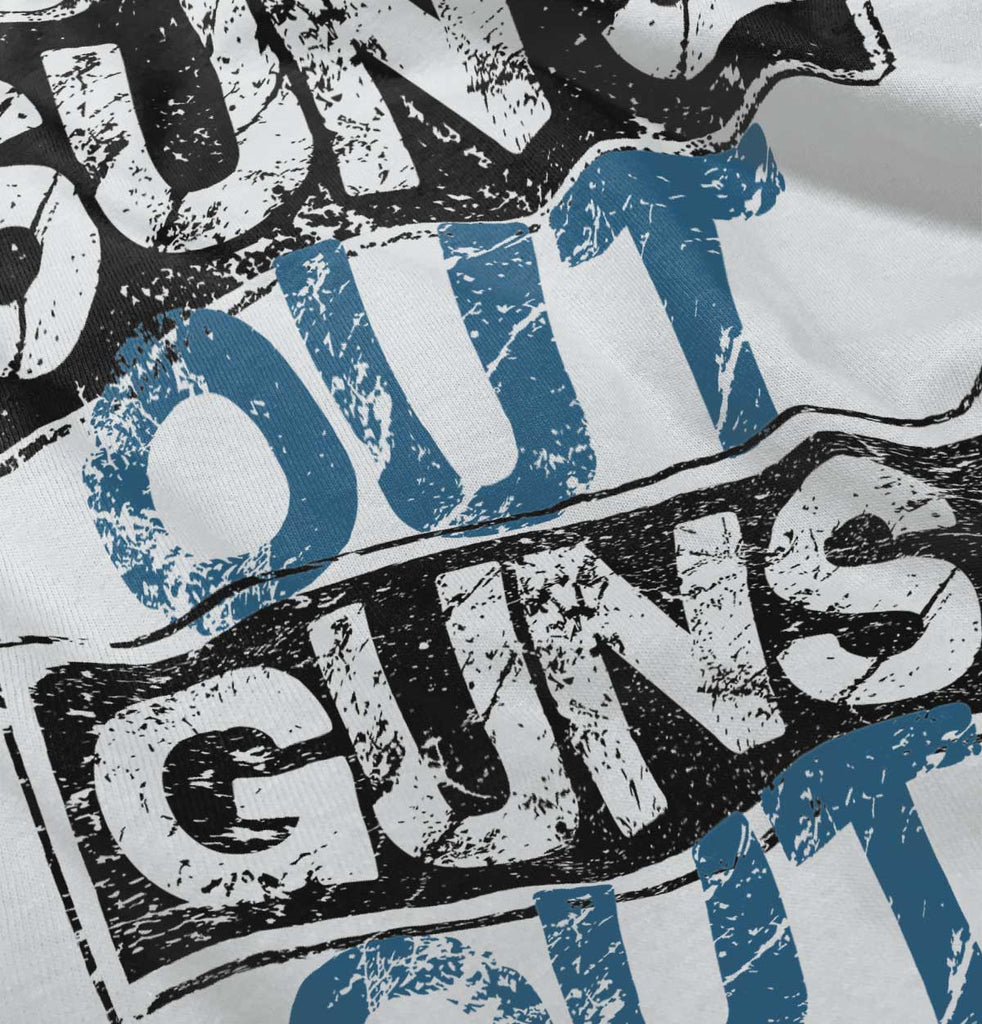 Guns Out Infant Baby Bib-Direct To Garment Print-Brisco Baby