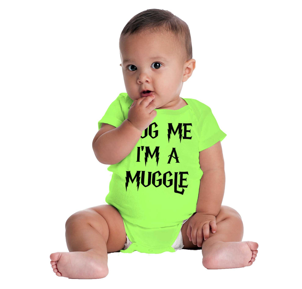Hug Me I'm A Muggle Romper Bodysuit-Direct To Garment Print-Brisco Baby