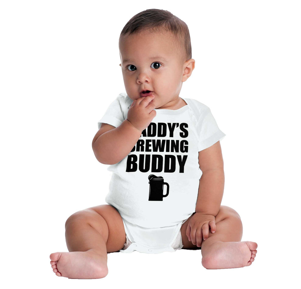 Brewing Buddy Romper Bodysuit-Direct To Garment Print-Brisco Baby