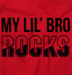 My Lil' Bro Rocks Infant Toddler T Shirt-Direct To Garment Print-Brisco Baby