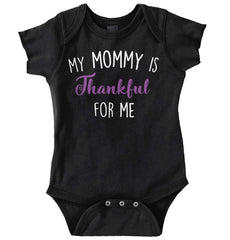Mommy Is Thankful For Me Romper Bodysuit-Direct To Garment Print-Brisco Baby