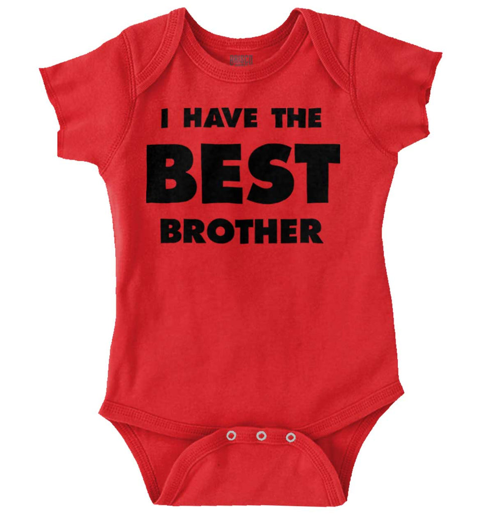 I Have The Best Brother Romper Bodysuit-Direct To Garment Print-Brisco Baby