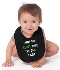 Aint No Aunt Infant Baby Bib-Direct To Garment Print-Brisco Baby