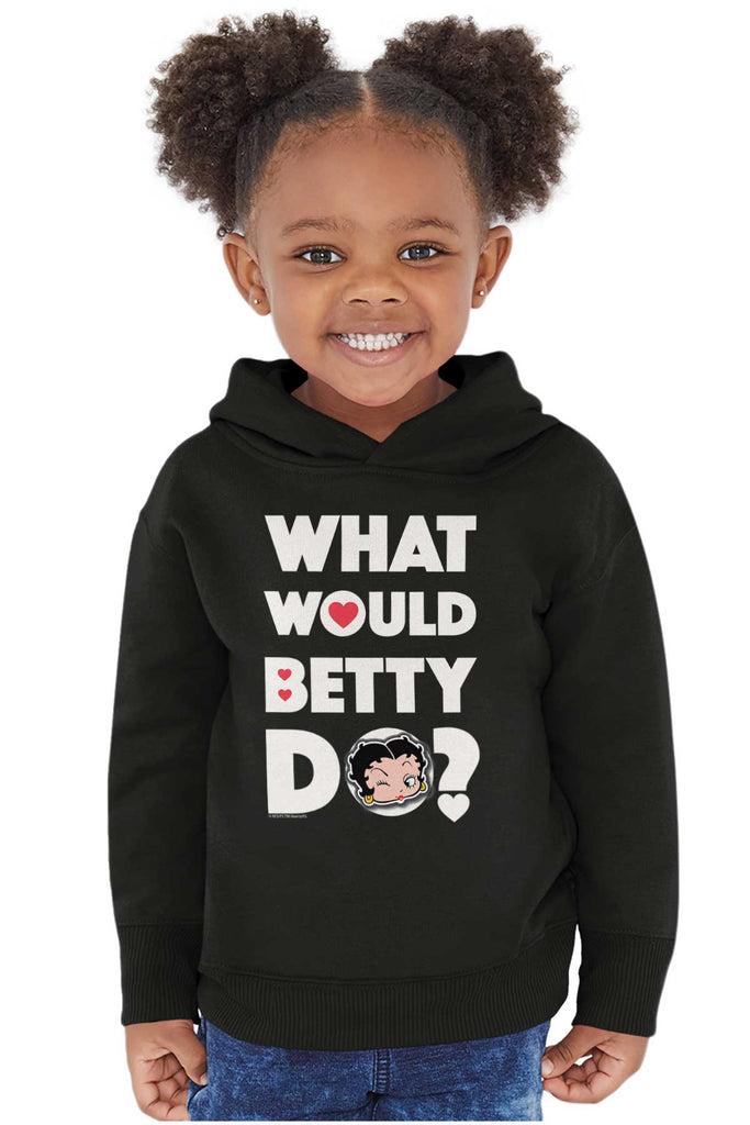 What Would Betty Do Toddler Pullover Hoodie-Direct To Garment Print-Brisco Baby