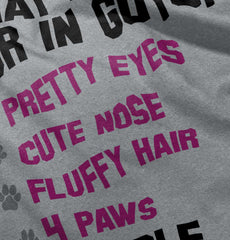 Poodle Checklist Romper Bodysuit-Direct To Garment Print-Brisco Baby